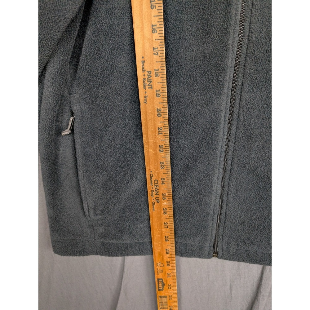 Mens Columbia Fleece Sweater Jacket Size Large Black, - Picture 4 of 9